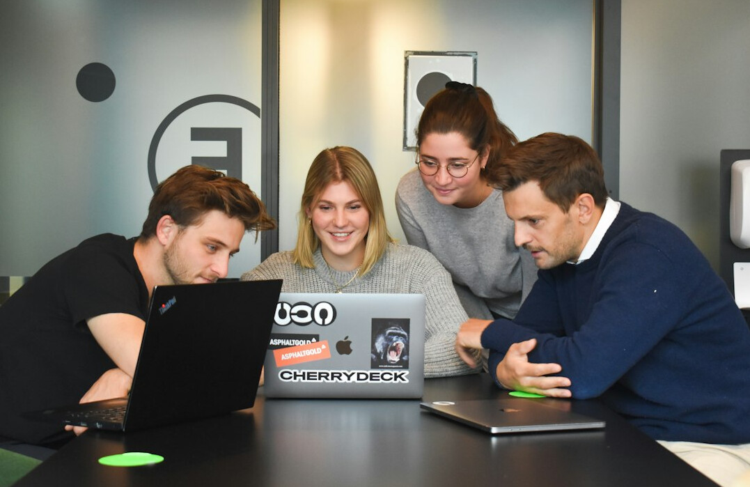 team meeting in office