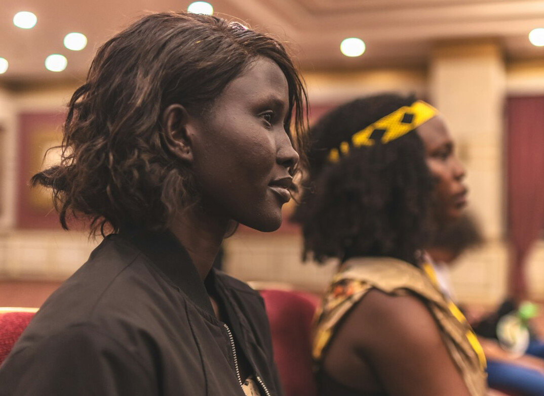 woman listening in meeting